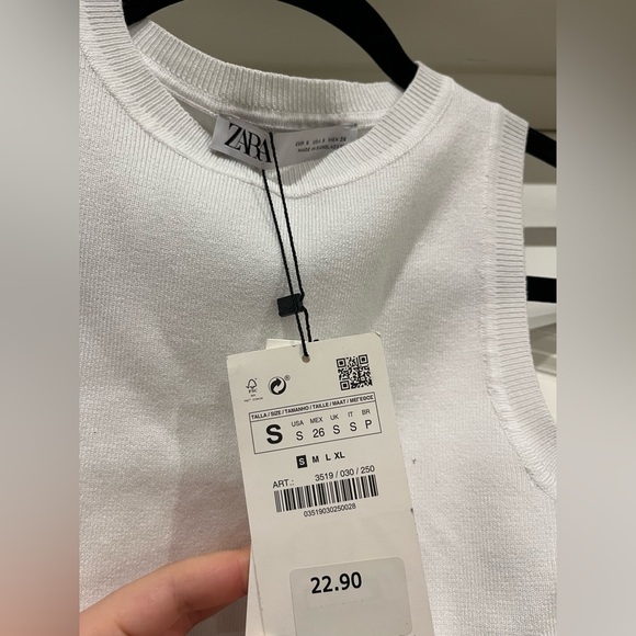 Zara🤍KNIT CROP TOP - Picture 5 of 5